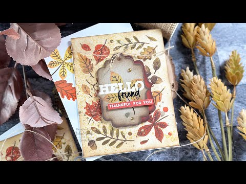 Tim Holtz Distress Oxide Ink Pad GATHERED TWIGS Ranger tdo56003 Fall Leaves Stencil Layering Video