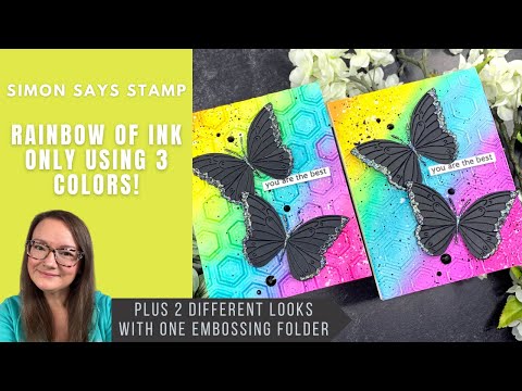Simon Says Stamps and Dies With Thanks set968wt You Are My Favorite Easy Rainbow Watercolor Using ReInkers | Simon Says Stamp Amy Rysavy