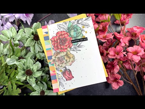 Simon Says Clear Stamps BEAUTIFUL FLOWERS sss101826