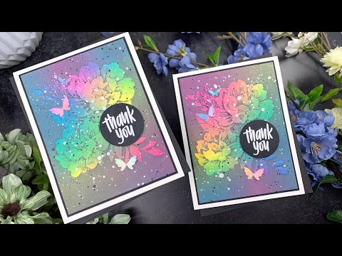 Simon Says Stamp Embossing Folder Peony Bundle sf217