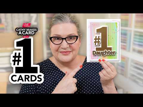 CZ Design Stamps and Dies Number 1 Words Bundle set1309no Every Happiness Cathy Zielske Makes a Card Live