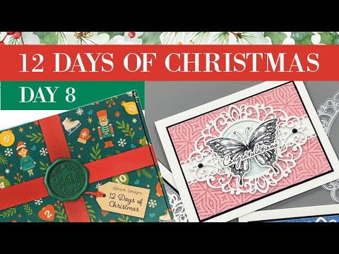 12 Days of Christmas Day 8 Featuring Tiara Twine Frame Dies