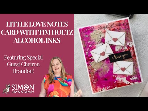 Tim Holtz 5 x 7 Clear Transparent Dura Lar Ranger tac81074 Little Love Notes Card Video