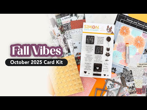 Simon Says Stamp Card Kit of the Month October 2025 Fall Vibes ck1025