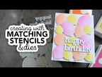 Waffle Flower Balloon Background Die 421354 Balloons
