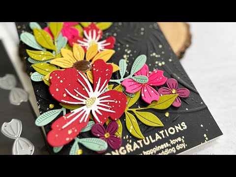 Simon Says Stamp Embossing Folder Feather Spiral sf402 Celebrate