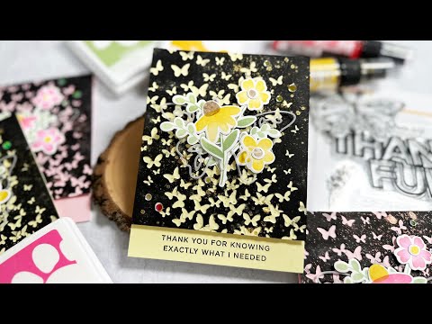 CZ Design Stamps and Dies Chunky Thankful Greetings set832ct