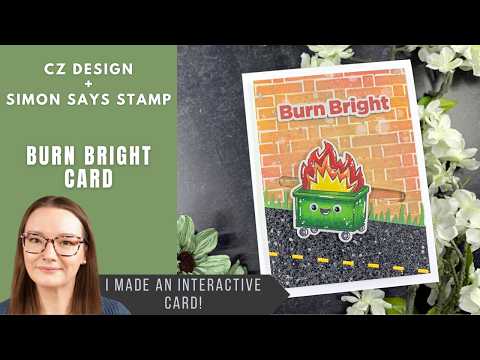 Simon Says Stamp Grassy Edges Wafer Dies sssd111923 Burn Bright Slider Card | CZ Design + Simon Says Stamp Prairie Paper and Ink Amy Rysavy