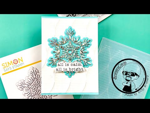 Simon Says Stamp Embossing Folder Rhythmic Waves sf339