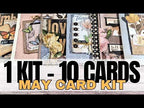Simon Says Clear Stamps Long Stem Florals 3385ssc 1 kit - 10 cards | SSS May 2026 Card Kit Vicky Papaioannou