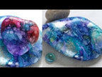 Tim Holtz Alcohol Ink Set TEAL AND BLUE SPECTRUM Ranger tak69669 Alcohol Inked Rocks Project Video