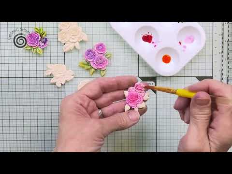 Cosmic Shimmer Decorative Roses Silicone Mould ce0149-cs