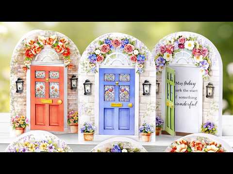 Katy Sue Designs Arched Floral Windows and Doors Card Making Kit 17-10102win video