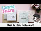 Simon Says Stamp Embossing Folder Apple Blossoms sf606 In My Heart Yana Smakula 5 Ways in 5 Days Embossing – BONUS DAY 1: Back-to-Back Embossing