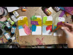 Dina Wakley Ranger Mineral 1oz Media Acrylic Paint mdq65616 Color Scheme Demo