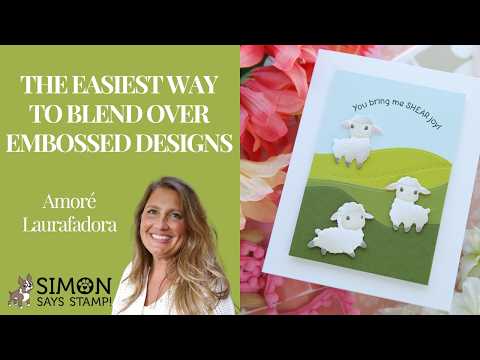 Simon Says Stamp Embossing Folder and Cutting Dies Playful Lambs sfd592 Beautiful Moments