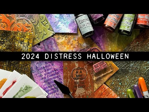 Tim Holtz Distress Halloween Mica Stains And Pastes Bundle Demo Video