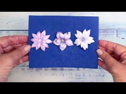 Katy Sue Designs Dusky Violet Blooms, Die Cut Flowers and Leaves 12-dce019dv
