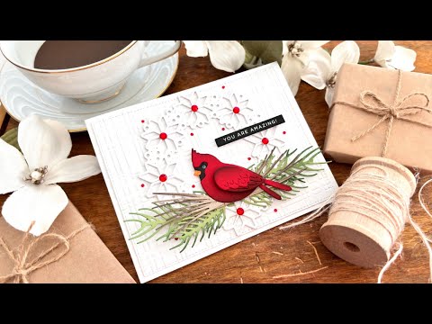 Simon Says Stamp Winter Cardinal Wafer Die s982