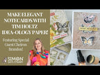 Tim Holtz Flip Top Distress Paint Black Soot Ranger TDF52937 Elegant Notecards Video