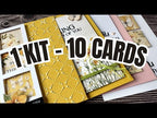 Simon Says Stamp Card Kit of the Month April 2025 Butterfly Blossoms ck0425 10 EASY Cards in Just Minutes with 1 Card Kit | SSS April Card kit Vicky Papaioannou