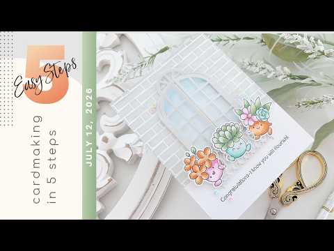Simon Says Clear Stamps Botanical Buds 3394ssc Shine On The 5-Step Copic Coloring with the Simon Says Stamp Botanical Buds Tina Smith