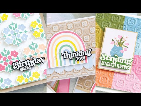 Simon Says Stamp Embossing Folder Margot Tile sf317