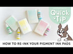 Simon Says Stamp Pastel Premium Ink Pad Pastel Pink ptl102 Festive Fun How To Re-Ink Your Pigment Ink Pads Quick Tip