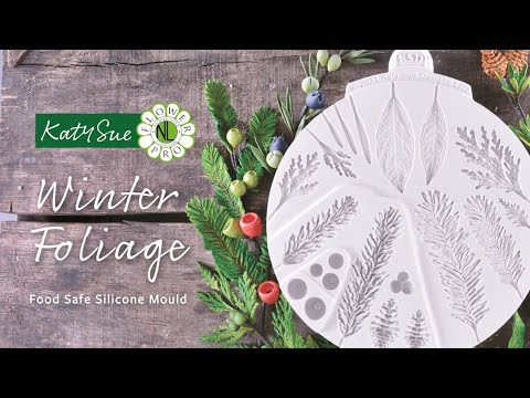Katy Sue Designs Winter Foliage Silicone Mold nlc034