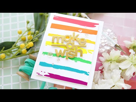 Ranger Simon Hurley Paste Tool Set hua79026 Make A Wish Card Video
