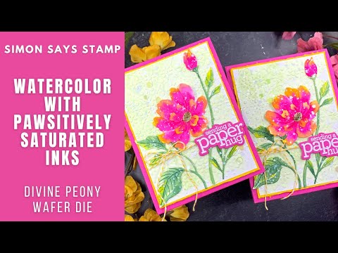 Simon Says Stamp Divine Peony Wafer Dies s919 Sunny Vibes