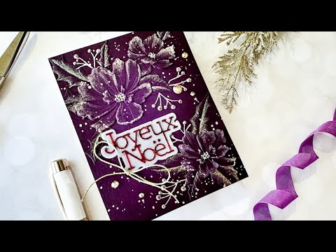 Simon Says Stamp Embossing Folder and Cutting Dies Holly and Blooms sfd427 Sweet Wishes