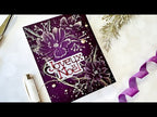 Simon Says Stamp Embossing Folder and Cutting Dies Holly and Blooms sfd427 Sweet Wishes