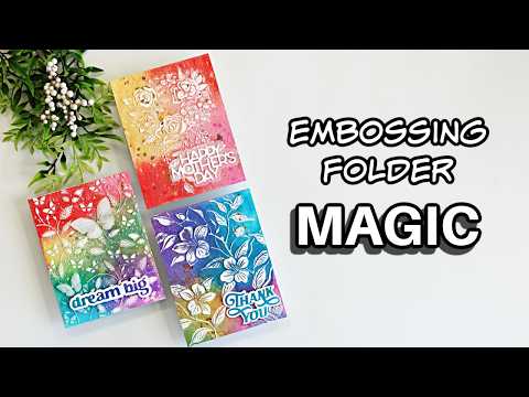 Simon Says Stamp Embossing Folder and Cutting Dies Pristine Blooms sfd423 Favorite Things Embossing Folder Technique for Cardmaking | Distress Oxide Ink and Heat Embossing Sandi MacIver