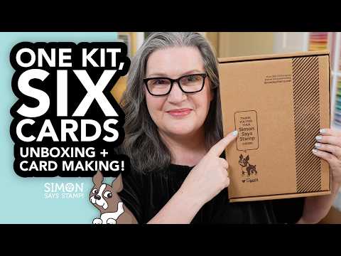 PREORDER Simon Says Stamps and Dies A Little Artsy set1212la Let's Unbox the April 2026 Card Kit from @SimonSaysStamp and Make SIX Cards Cathy Zielske