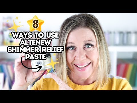 Altenew Rose Gold Shimmer Relief Paste alt8498 video