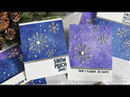Tim Holtz Distress Frozen Fog Mica Stain Ranger Don’t Flurry Be Happy Cards Video