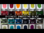 Tim Holtz Distress Embossing Glaze Crushed Olive Ranger tde79163 Inspiration Video