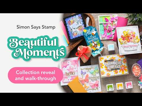 Simon Says Stamp Beautiful Moments Collection I Want It All Embossing Folders set1193ef