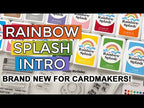 Rainbow Splash Embossing Folder Diamond rsef1