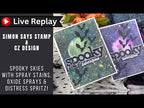 Tonic Black Sapphire 8.5 x 11 Glitter Cardstock 9963e Spooky Bats Halloween Cards Video