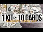 Simon Says Stamp Card Kit of the Month August 2025 Best-Teas ck0825 1 kit - 10 cards | SSS August 2025 card kit Vicky Papaioannou