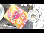 Simon Says Stamp Citrus Slice Background Die s844 Just A Note