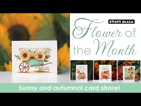 Penny Black Sunflowers Clear Stamp and Die Set video