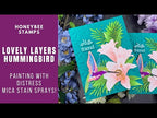 Honey Bee Lovely Layers Hummingbird Dies hbds-llhumb Hello Friend Hummingbird Card Video