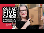 Simon Says Stamp Card Kit of the Month December 2025 Bright Christmas ck1225 Unboxing the December 2025 Card Kit from @SimonSaysStamp and making FIVE cards CZ Design