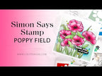 Simon Says Stamp Set of 4 Stencils Poppy Field ssst221690c