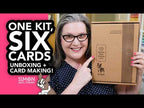 Simon Says Stamps and Dies Paper Cut Messages set1249pc Unboxing The July 2026 CardKit and making SIX cards! Cathy Zielske