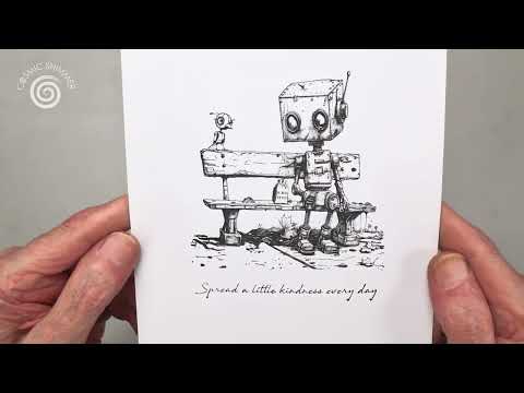 Cosmic Shimmer Bot-ology Spread A Little Kindness Andy Skinner Cling Stamps 07-0065-as