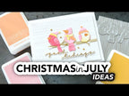 Waffle Flower Masking Corners Stencil wft099 christmas in july